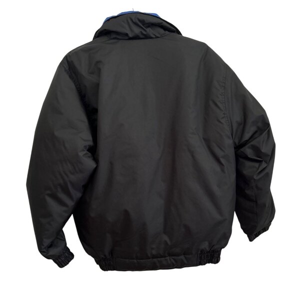 Sierra Pacific Black & Blue Full Zip Puffer Jacket Size M Lightweight - Picture 3 of 6